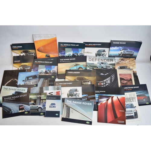 65 - Extensive collection of Land Rover/Range Rover brochures and advertising literature, qty, 2 boxes