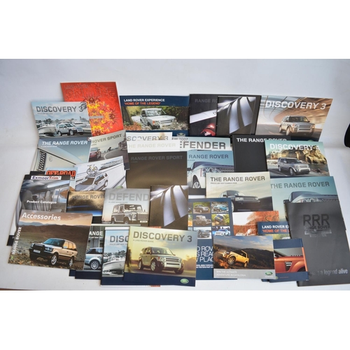 65 - Extensive collection of Land Rover/Range Rover brochures and advertising literature, qty, 2 boxes