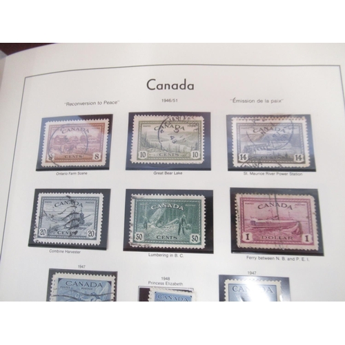 185 - Leuchtturm Lighthouse Canada Ref. No. 51 stamp album cont. various Canadian c19th/20th stamps