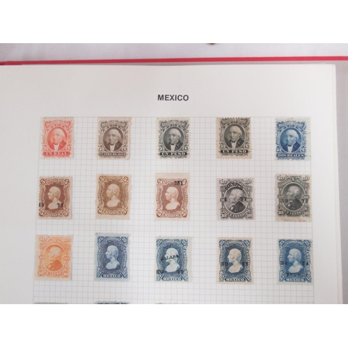 188 - Four folders cont. collection of mixed c19th/20th international stamps from Mexico, Belorussia, Cost... 