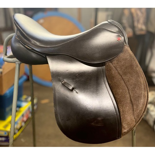 429 - A Brown Albion Legend 5000 Jump Saddle (17.5) with cover.  A Black Barnsby GP Saddle complete with S... 