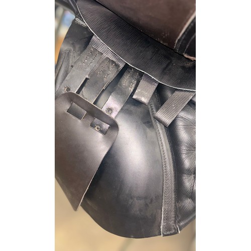 429 - A Brown Albion Legend 5000 Jump Saddle (17.5) with cover.  A Black Barnsby GP Saddle complete with S... 