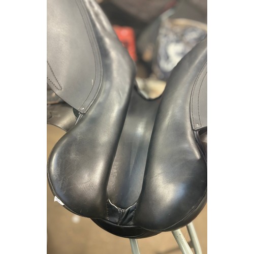 429 - A Brown Albion Legend 5000 Jump Saddle (17.5) with cover.  A Black Barnsby GP Saddle complete with S... 