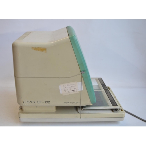 69 - Agfa-Gevaert Copex LF-102 microfiche reader with a large quantity of Land Rover/Range Rover film pla... 