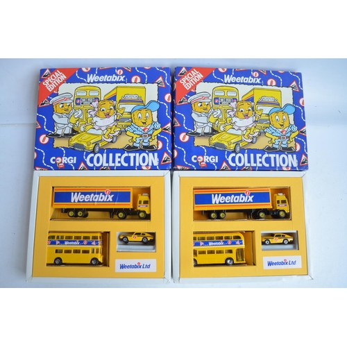 85 - Collection of diecast model vehicles from Corgi including limited editions, Tramlines, Weetabix Coll... 