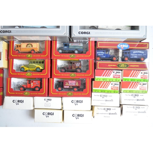 85 - Collection of diecast model vehicles from Corgi including limited editions, Tramlines, Weetabix Coll... 