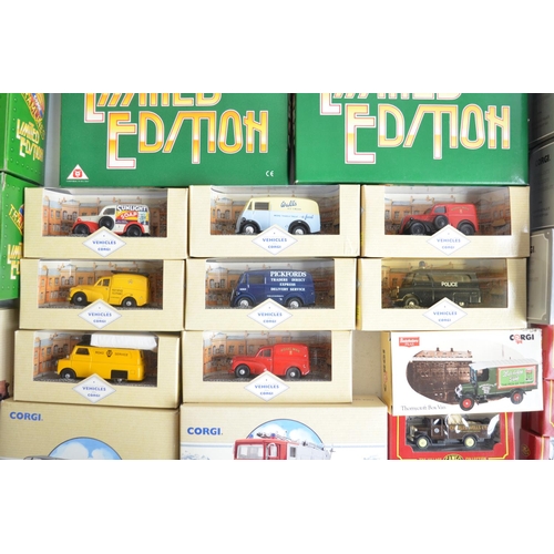 85 - Collection of diecast model vehicles from Corgi including limited editions, Tramlines, Weetabix Coll... 