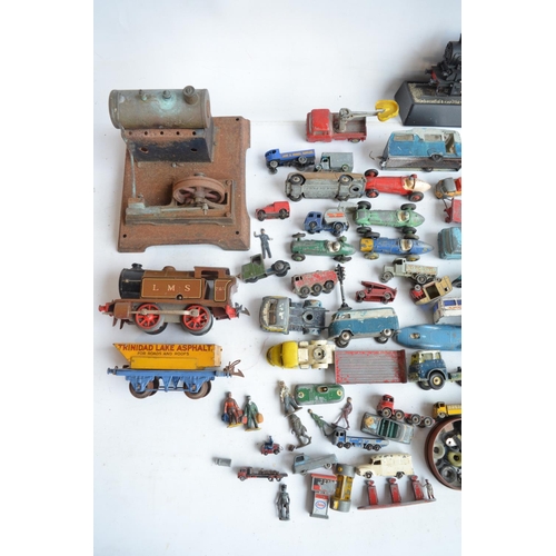 88 - Collection of mostly playworn model vehicles including re-painted examples, also good condition boxe... 