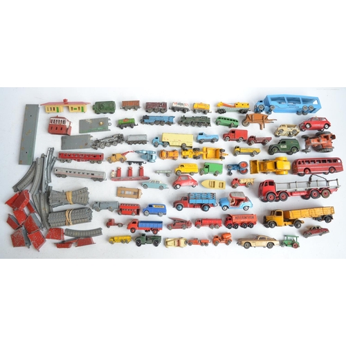 89 - Collection of mostly vintage unboxed playworn diecast model vehicles from Lesney, Dinky, Corgi, Lone... 