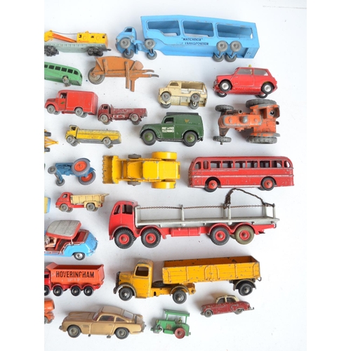 89 - Collection of mostly vintage unboxed playworn diecast model vehicles from Lesney, Dinky, Corgi, Lone... 