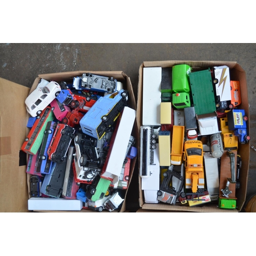 90 - Extensive collection of unboxed model vehicles, mostly diecast, qty, 11 boxes, all A/F