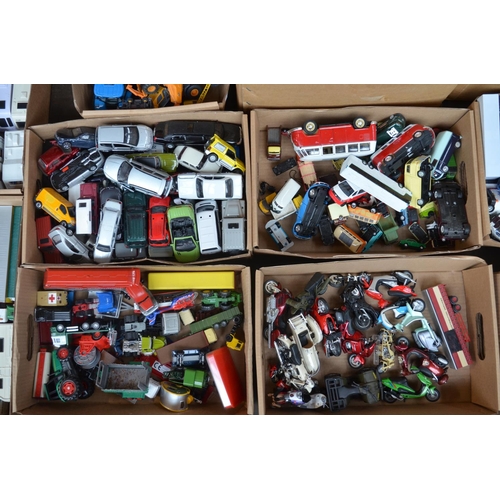 90 - Extensive collection of unboxed model vehicles, mostly diecast, qty, 11 boxes, all A/F