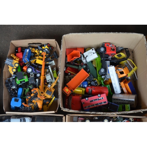 90 - Extensive collection of unboxed model vehicles, mostly diecast, qty, 11 boxes, all A/F