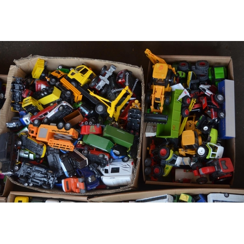 92 - Extensive collection of unboxed model vehicles, mostly diecast, qty, 12 boxes, all A/F