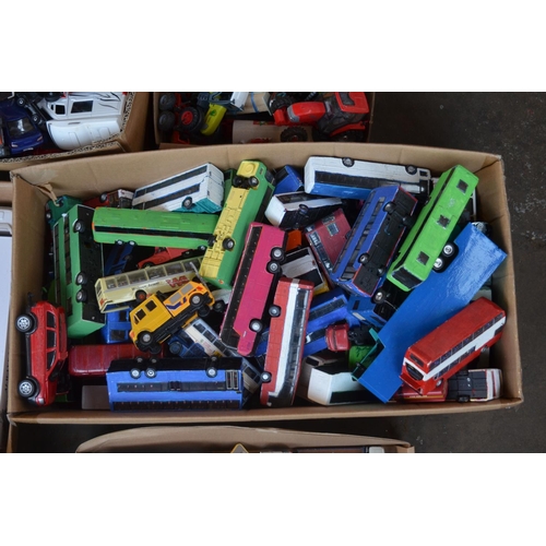 92 - Extensive collection of unboxed model vehicles, mostly diecast, qty, 12 boxes, all A/F