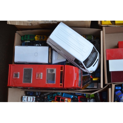 92 - Extensive collection of unboxed model vehicles, mostly diecast, qty, 12 boxes, all A/F