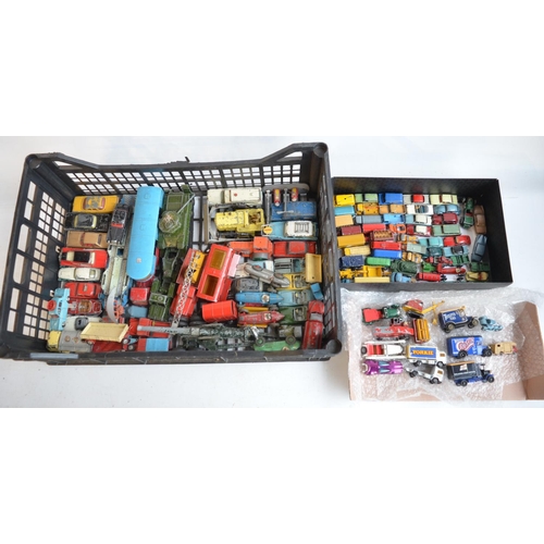 93 - Collection of unboxed mostly vintage diecast model vehicles from Lesney, Lledo, Corgi, Dinky etc, al... 