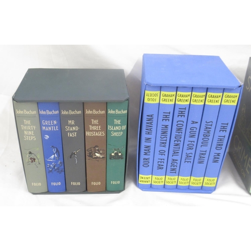 207 - Folio Society - Dorothy L. Sayers Crime Collection 5 vol set in slip-case with plastic covering, Joh... 