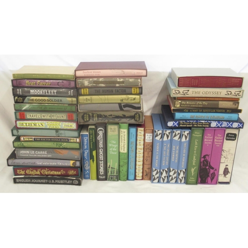 208 - Folio Society - mixed collection of 42 Folio Society books (1 lacking slip-case) to inc. Graham Gree... 