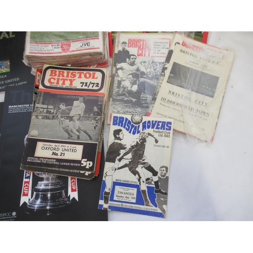 214 - Mixed collection of 1960s-2010s sports programmes in hardback and paperback to inc. Football predomi... 