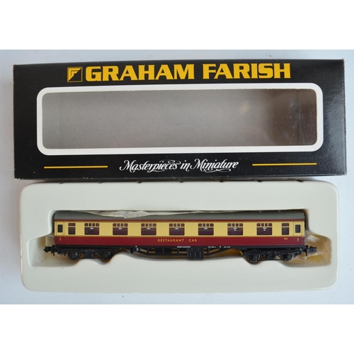 105 - Thirteen N gauge BR carmine/crimson and cream passenger coaches from Dapol plus Graham Farish 374802... 