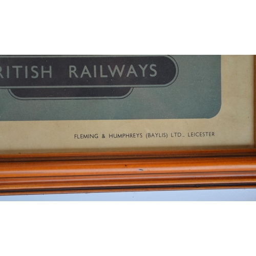 122 - Attractive framed vintage British Rail (Eastern Region) advertising poster for Day & Night Services,... 