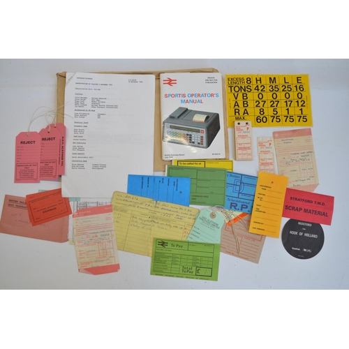 127 - Collection of British Rail ephemera to include information posters including 'InterCity Announces A ... 