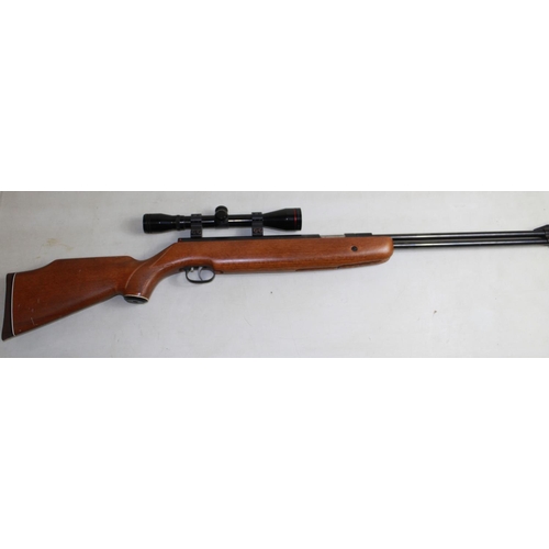 448 - Weihruach HW77 under-lever .22 air rifle with Simmons Scope