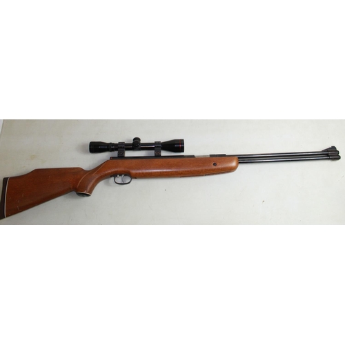 448 - Weihruach HW77 under-lever .22 air rifle with Simmons Scope