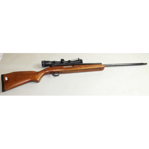 449 - Webley Osprey side lever action .22 air rifle with Hawke scope