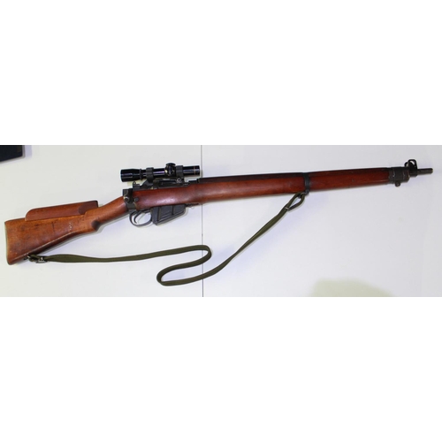 456 - Section One Certificate Required - Lee Enfield .303 bolt action rifle with fitted and mounted Leupol... 