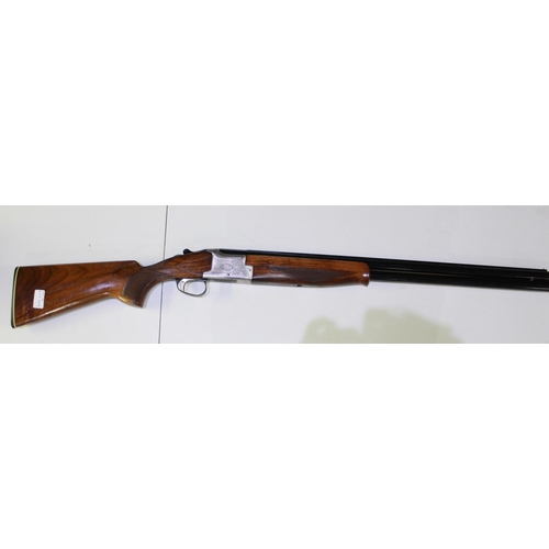 461 - Laurona Over-Under 12B Shotgun, Single trigger ejector, with multi-chokes, Serial no. S18514, Length... 