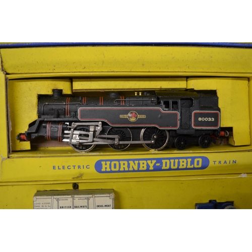 117A - Collection of previously used OO gauge railway models to include 2x Hornby Dublo sets 2019 2-6-4 tan... 