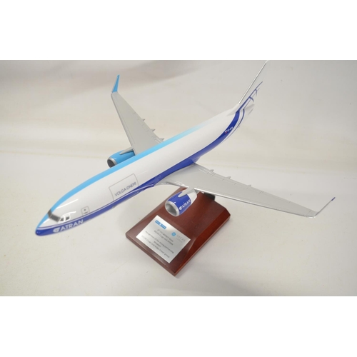 6 - Two incomplete 1/100 scale desktop display models to include half and half 747-8F Cargo Logic Air/An... 