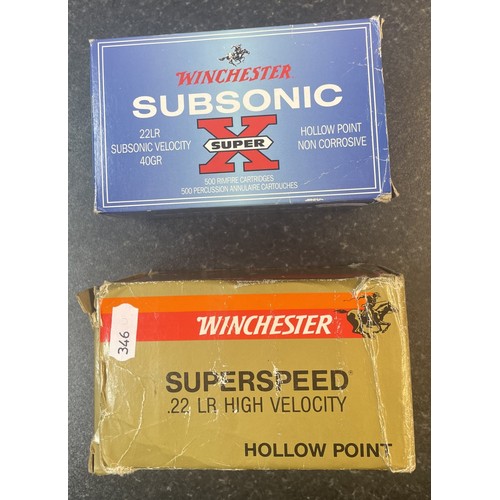 455B - 1000 Winchester .22LR hollow point cartridges