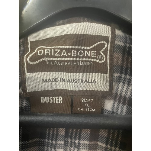 427C - Driza.a.Bone, the Australian Legend, drovers rain coat with fleece lining, size XL