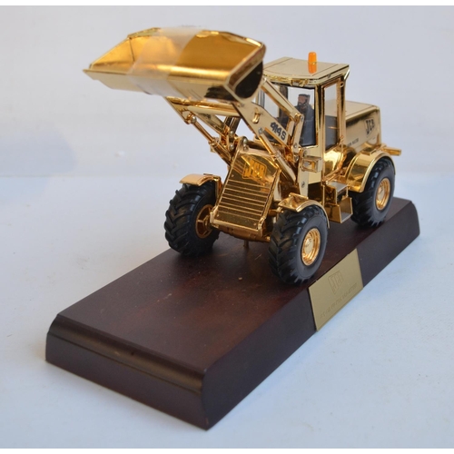 8 - 1/32 scale gold plated JCB 414S Farm Master Specialist Collectors Edition (By Britain's), model in a... 