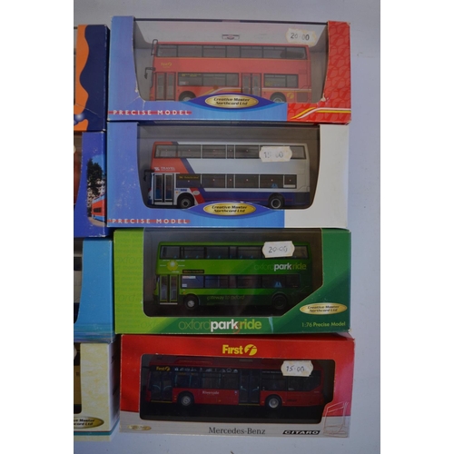 10 - Nineteen boxed diecast bus models from Corgi and Creative Master to include limited editions, models... 