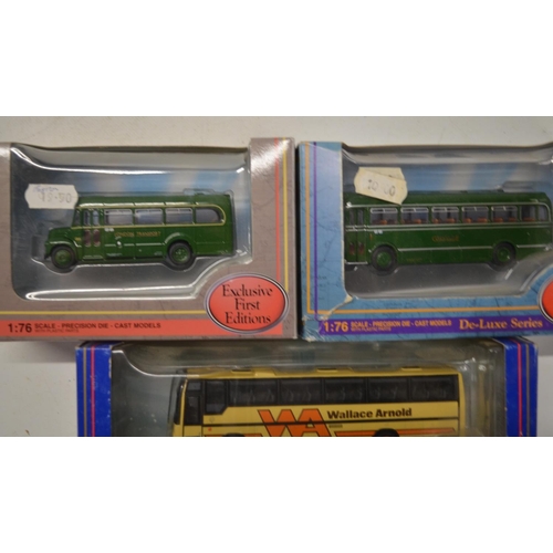 11 - Sixteen boxed 1/76 scale diecast bus and truck models/model sets from Corgi, EFE and Britbus to incl... 