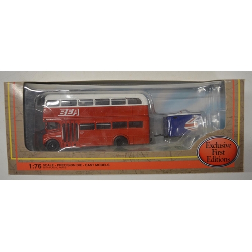 11 - Sixteen boxed 1/76 scale diecast bus and truck models/model sets from Corgi, EFE and Britbus to incl... 