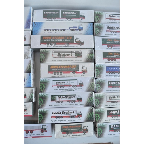 17 - Forty one boxed 1/76 scale diecast Eddie Stobart truck and vehicle models from Atlas Editions/Oxford... 