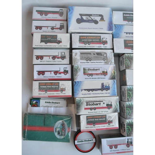 17 - Forty one boxed 1/76 scale diecast Eddie Stobart truck and vehicle models from Atlas Editions/Oxford... 