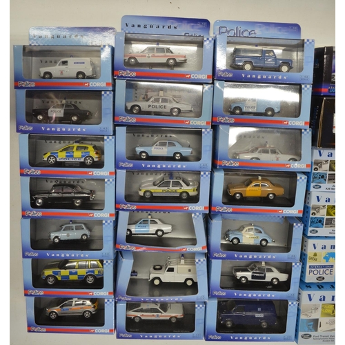 22 - Collection of diecast emergency vehicles from Corgi, Corgi Vanguards and Lledo Vanguards, many model... 