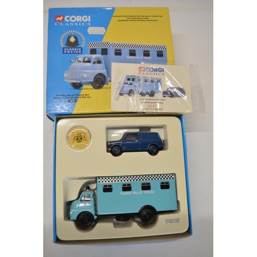 22 - Collection of diecast emergency vehicles from Corgi, Corgi Vanguards and Lledo Vanguards, many model... 