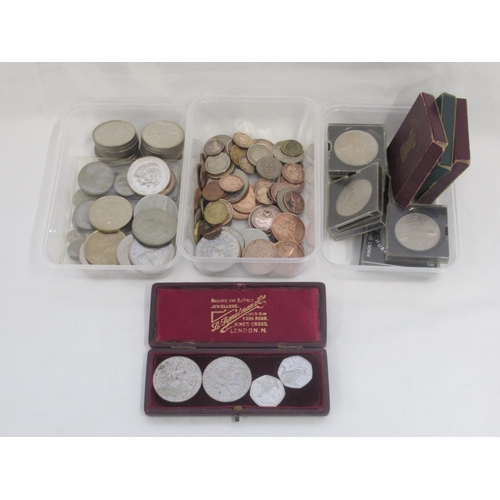 119 - Mixed collection of British and International coins to inc. Queen Victoria pennies, 3 Festival of Br... 