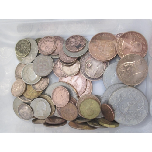 119 - Mixed collection of British and International coins to inc. Queen Victoria pennies, 3 Festival of Br... 