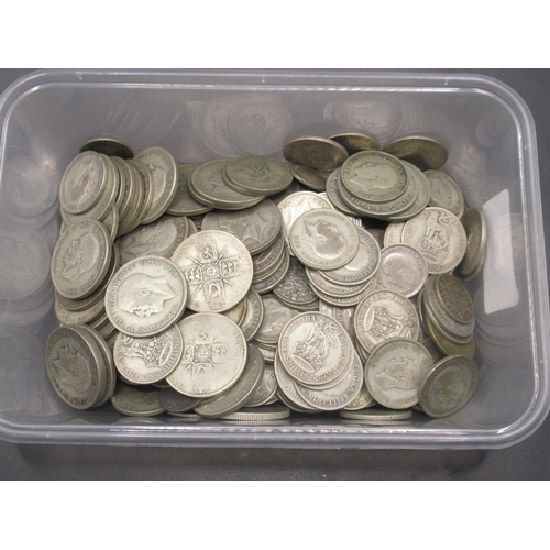 47 - Collection of Post-1920/Pre-1947 GB silver content coins to inc. shillings, 2 shillings, florins, et... 