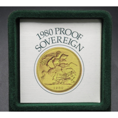 7 - Royal Mint - Queen Elizabeth 1980 Proof Sovereign