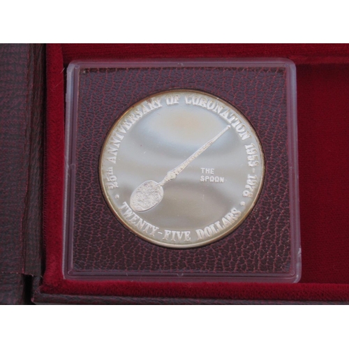 79 - The Cayman Islands Coronation Regalia Silver Collection, Issued to Commemorate the 25th Anniversary ... 