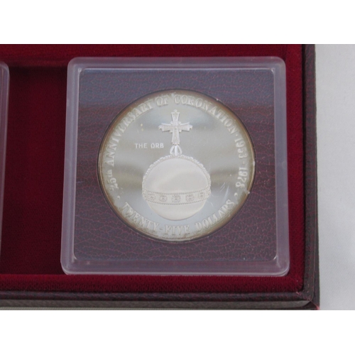 79 - The Cayman Islands Coronation Regalia Silver Collection, Issued to Commemorate the 25th Anniversary ... 